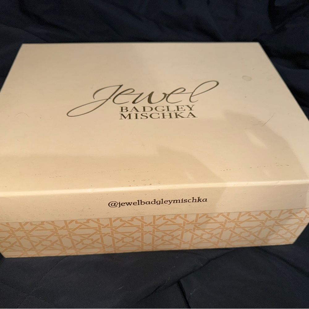 Jewel Badgley Mischka Gold Strappy Heels - Picture 6 of 6